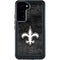 NFL New Orleans Saints Black & White Galaxy S23 Plus Waterproof Case