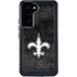 NFL New Orleans Saints Black & White Galaxy S23 Plus Waterproof Case