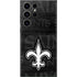 NFL New Orleans Saints Black & White Galaxy S23 Ultra Skin