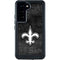 NFL New Orleans Saints Black & White Galaxy S23 Waterproof Case