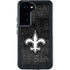 NFL New Orleans Saints Black & White Galaxy S23 Waterproof Case