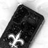 NFL New Orleans Saints Black & White Galaxy S23 Waterproof Case