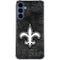 NFL New Orleans Saints Black & White Galaxy S24 Clear Case
