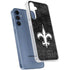 NFL New Orleans Saints Black & White Galaxy S24 Clear Case