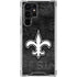 NFL New Orleans Saints Black & White Galaxy S24 Ultra Clear Case