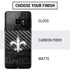 NFL New Orleans Saints Black & White Galaxy S9 Skin