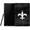 NFL New Orleans Saints Black & White Samsung Galaxy Tab Skin