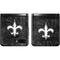 NFL New Orleans Saints Black & White Galaxy Z Flip Skin