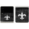 NFL New Orleans Saints Black & White Galaxy Z Flip3 5G Skin