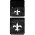 NFL New Orleans Saints Black & White Galaxy Z Flip3 5G Skin
