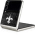 NFL New Orleans Saints Black & White Galaxy Z Flip3 5G Skin