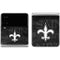 NFL New Orleans Saints Black & White Galaxy Z Flip4 5G Skin