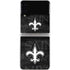 NFL New Orleans Saints Black & White Galaxy Z Flip4 5G Skin