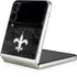 NFL New Orleans Saints Black & White Galaxy Z Flip4 5G Skin
