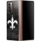 NFL New Orleans Saints Black & White Galaxy Z Fold2 5G Skin