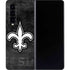 NFL New Orleans Saints Black & White Galaxy Z Fold4 5G Skin