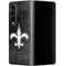 NFL New Orleans Saints Black & White Galaxy Z Fold4 5G Skin