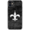 NFL New Orleans Saints Black & White iPhone 11 Clear Case