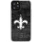 NFL New Orleans Saints Black & White iPhone 11 Pro Clear Case