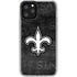 NFL New Orleans Saints Black & White iPhone 11 Pro Clear Case