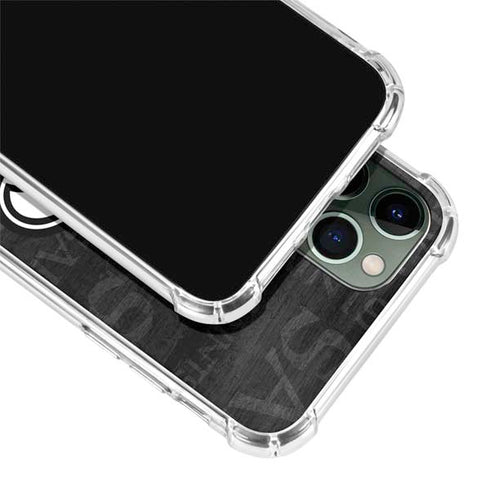 NFL New Orleans Saints Black & White iPhone 11 Pro Max Clear Case