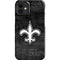 NFL New Orleans Saints Black & White iPhone 12 Mini Lite Case