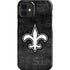 NFL New Orleans Saints Black & White iPhone 12 Mini Lite Case