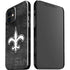 NFL New Orleans Saints Black & White iPhone 12 Mini Lite Case