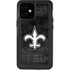 NFL New Orleans Saints Black & White iPhone 12 Mini Waterproof Case