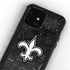 NFL New Orleans Saints Black & White iPhone 12 Mini Waterproof Case