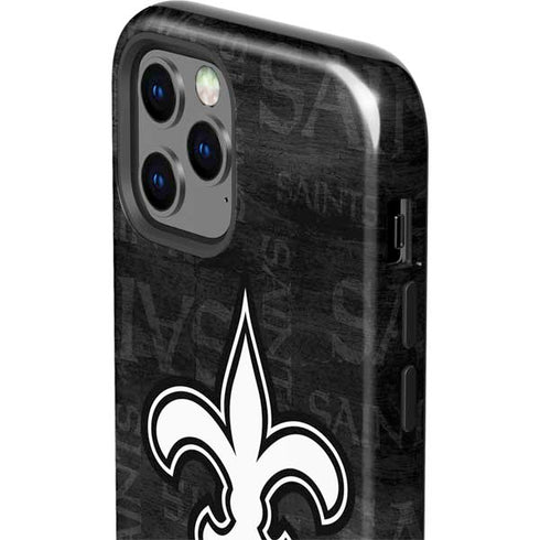 NFL New Orleans Saints Black & White iPhone 12 Pro Impact Case