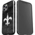 NFL New Orleans Saints Black & White iPhone 12 Pro Impact Case