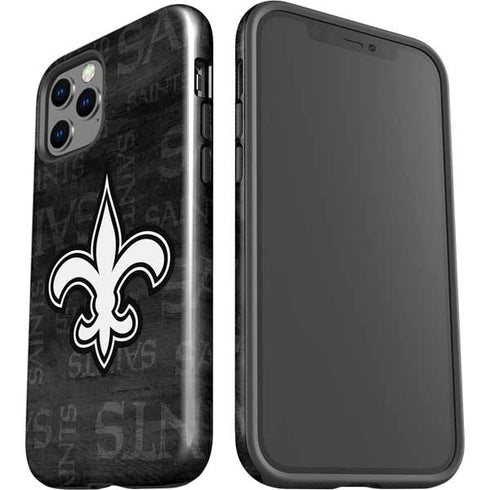 NFL New Orleans Saints Black & White iPhone 12 Pro Max Impact Case