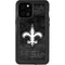 NFL New Orleans Saints Black & White iPhone 12 Pro Max Waterproof Case