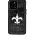NFL New Orleans Saints Black & White iPhone 12 Pro Max Waterproof Case