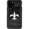 NFL New Orleans Saints Black & White iPhone 12 Pro Waterproof Case