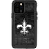NFL New Orleans Saints Black & White iPhone 12 Pro Waterproof Case