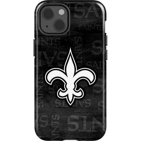 NFL New Orleans Saints Black & White iPhone 13 Impact Case