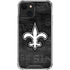 NFL New Orleans Saints Black & White iPhone 13 Mini Clear Case