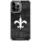 NFL New Orleans Saints Black & White iPhone 13 Pro Max Clear Case
