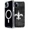 NFL New Orleans Saints Black & White iPhone 15 MagSafe Case
