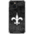 NFL New Orleans Saints Black & White iPhone 15 Plus Clear Case