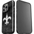 NFL New Orleans Saints Black & White iPhone 15 Pro Impact Case