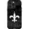 NFL New Orleans Saints Black & White iPhone 14 Pro Impact Case