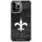 NFL New Orleans Saints Black & White iPhone 14 Pro Max Clear Case