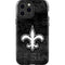 NFL New Orleans Saints Black & White iPhone 15 Pro Max Impact Case