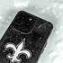 NFL New Orleans Saints Black & White iPhone 14 Pro Max Waterproof Case