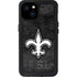 NFL New Orleans Saints Black & White iPhone 15 Plus Waterproof Case