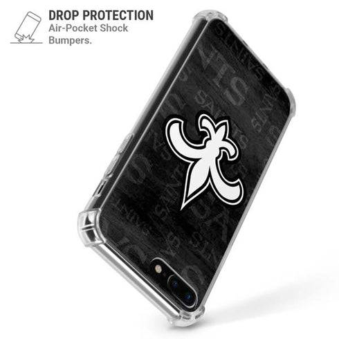 NFL New Orleans Saints Black & White iPhone 7/8 Plus Clear Case