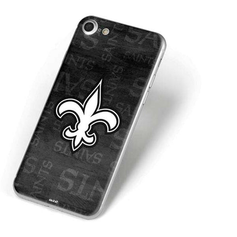 NFL New Orleans Saints Black & White iPhone 7 Skin